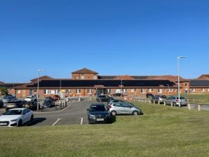 Picture of North Tyneside General Hospital on a sunny day 